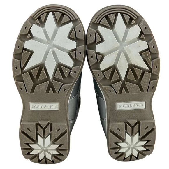 Lands’ End | Girl's Snowflake Winter Boots | Silver | Size 11 - Picture 6 of 6